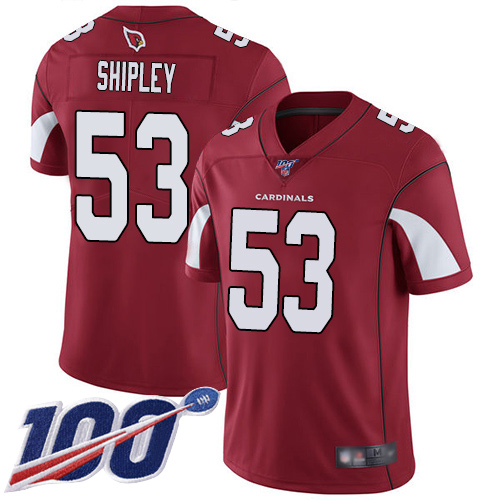 Arizona Cardinals Limited Red Men A.Q. Shipley Home Jersey NFL Football #53 100th Season Vapor Untouchable->arizona cardinals->NFL Jersey